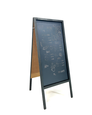 Pizarrón doble vista de 150×60 cm