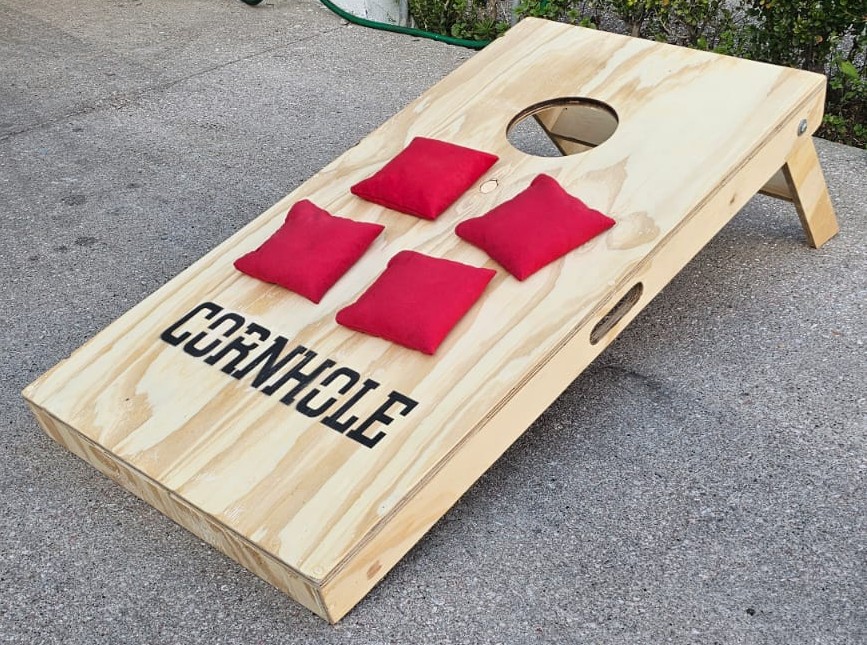 Juego De Cornhole Con 12 Costales Incluidos 2 Tableros.