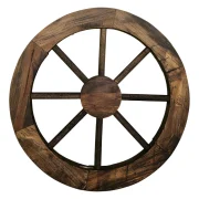 Llanta De Carreta Antigua Madera Artesanal Vintage 63