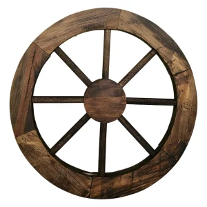 Llanta De Carreta Antigua Madera Artesanal Vintage 63