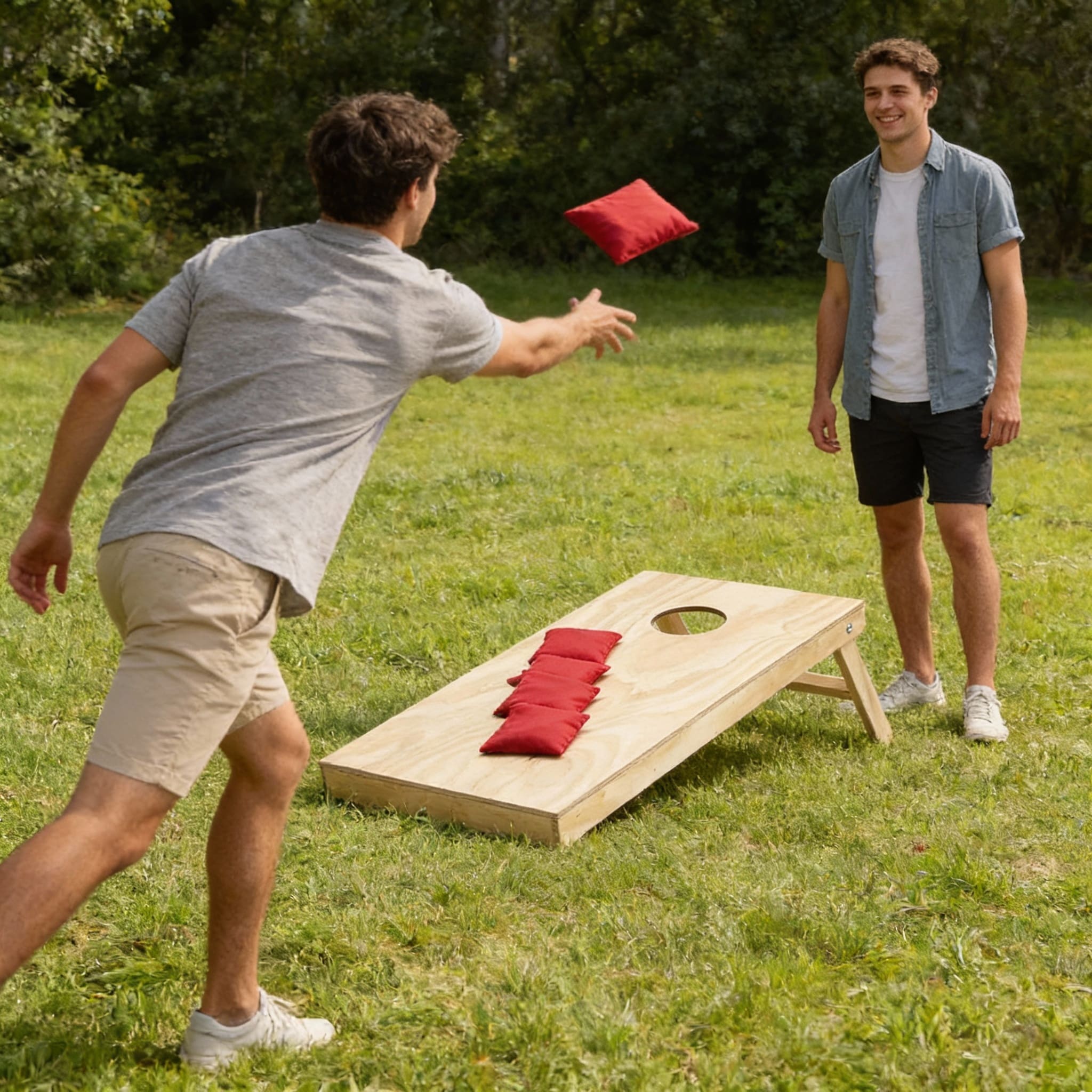 Juego De Cornhole Con 12 Costales Incluidos 2 Tableros.