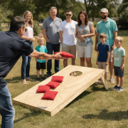 Juego De Cornhole Con 12 Costales Incluidos 2 Tableros.
