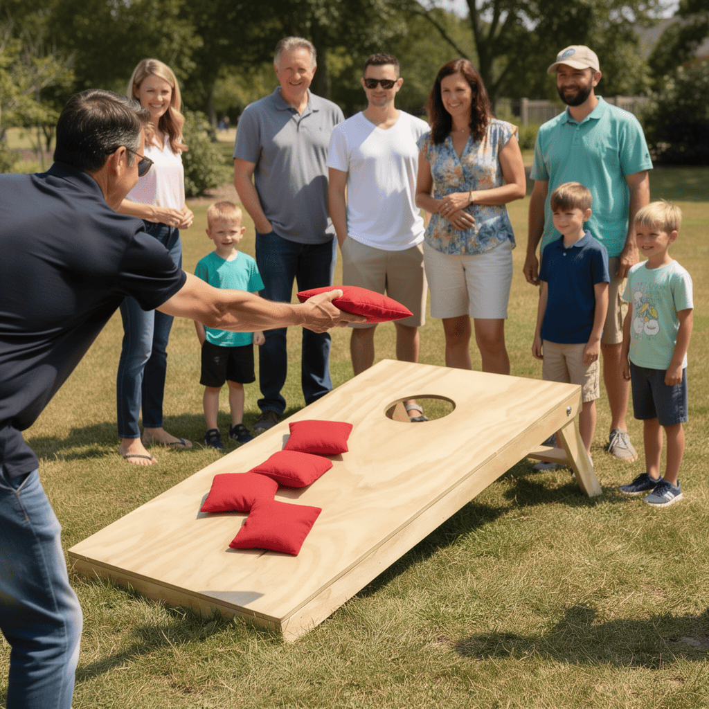 Juego De Cornhole Con 12 Costales Incluidos 2 Tableros.